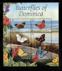 Dominica 2004 - Butterflies - Sheet of 6 Stamps - Scott #2488 - MNH - Picture 1 of 1