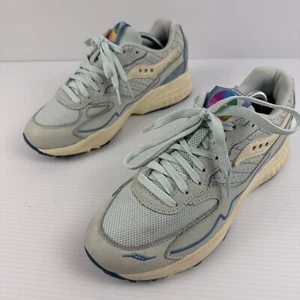 Saucony 3D Grid Hurricane Premium Sneaker Shoe Men US 7 Women US 9 Unisex Blue - Picture 1 of 16