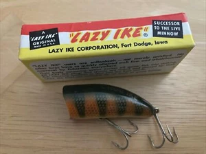 VINTAGE LAZY IKE - Chug Ike / KC2- PE “Perch” w Box & Insert, Lure, Plastic - Picture 1 of 7
