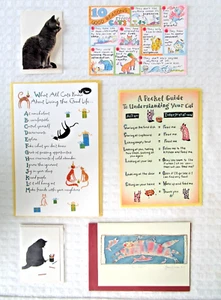 Colección de 6 Tarjetas de Felicitación para Amantes de los Gatos - Todas las Ocasiones, Nuevas - Imagen 1 de 13
