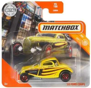 Matchbox '33 Ford Coupe MBX City 95/100 2020 Short Card New in Sealed Bag Yellow - Picture 1 of 3
