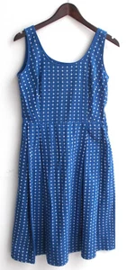 Damen Trachten Kleid ärmellos blau geblümt ca. Gr. 40 - Bild 1 von 2