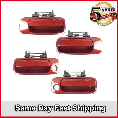 Outside Door Handle Set of 4PCS For 00 01-04 Toyota Avalon 3N6 Vintage Red Pearl - Image 1 of 4