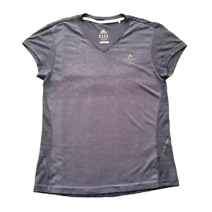 Adidas Climalite Shirt Womens Medium Purple Short Sleeves Polo Tennis - Picture 1 of 8