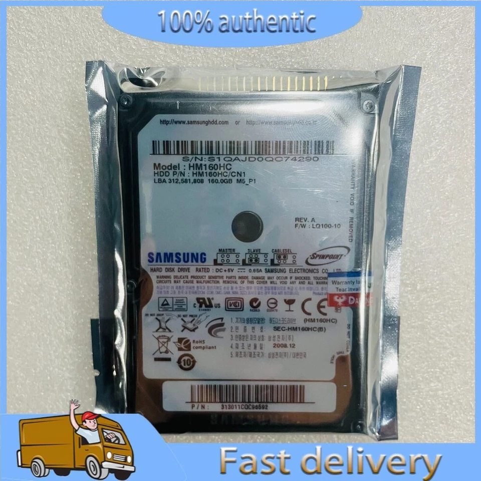 Samsung HM160HC 160GB 2.5" Spinpoint Hard Drive Disk Fast shipping - Image 1 of 1