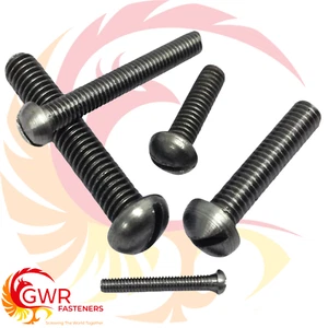 Pernos de cabeza redonda 6BA - tornillos de acero - paquete de 10 - 6 BA  - Imagen 1 de 5