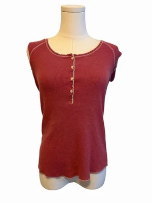 Camisa Henley Tejido Acanalado Vintage Años 90 Años 90 Y2k 2000 XL Energie Boho Grunge HIP Foto 1 de 4