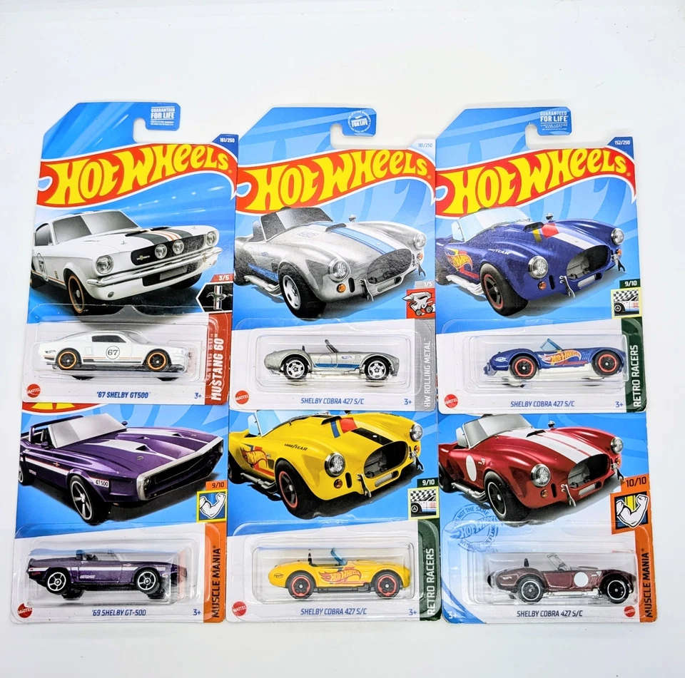 Shelby Cobra 427 S/C Hot Wheels Lote de 6 (152/250)  Foto 1 de 1