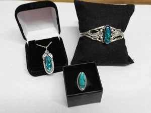 Abalone Sterling Silber Vintage Set - Bild 1 von 16
