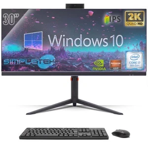 All IN One 30 " Gaming 2k I7 8° Gen RAM 8gb SSD 240gb Windows 10 Pro Aio Laptop_ - Picture 1 of 8