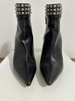 Manolo Blahnik Negro - Cuero - Botas de Tacón - 8.5 (Talla 39) Foto 1 de 4