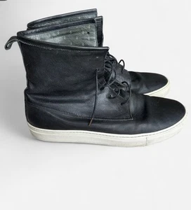 Fiorentini + Baker Lace Up Black Sneakers Boots EU 44 US Mens 11 Made in It - Picture 1 of 8