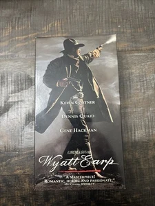 Wyatt Earp (VHS 1994, 2-Tape Set) Kevin Costner, Dennis Quaid, Gene Hackman - Picture 1 of 2