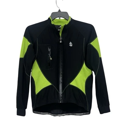 Chaqueta de Ciclismo ETXEONDO Negra Verde Neón Windstopper Cremallera Completa Para Mujer Talla L” Foto 1 de 4
