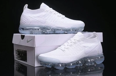 Nike Air VaporMax Flyknit 2 Men's Pure White Air Shoes, Brand New Freeshipping - Image 1 of 4