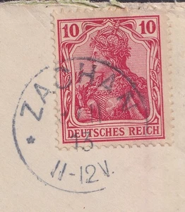 74945) ZACHAN Pommern Stempel 1913 auf Brief nach Dortmund - Bild 1 von 3