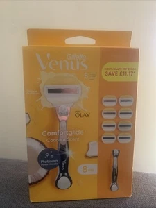 Gillette Venus Comfortglide aroma a coco + mango de platino Olay -8 hojas - Imagen 1 de 4