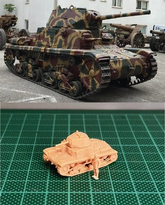 1/144 Segunda Guerra Mundial Italiano M15/42 Tanque/con Commander Resina Kit (#ITL42) Foto 1 de 2