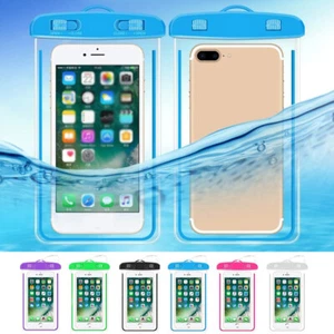 Universal Clear Waterproof Cell Phone Pouch Dry Bag Case Cover For Phone Samsung - Zdjęcie 1 z 18