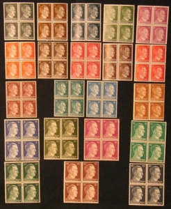 D. Reich, WW2, Adolf Hitler  Freimarken 781-798 + 826-827  ** VBL (1Pfg-080Pfg) - Bild 1 von 2