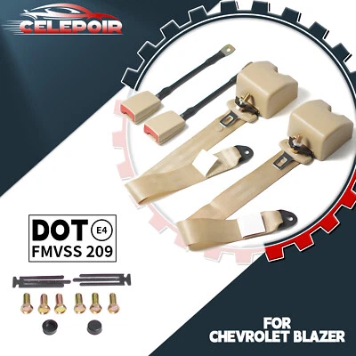 Correas de cinturón de seguridad ajustables de 3 puntos Cinturón de vehículo de automóvil para Chevrolet Blazer Foto 1 de 4