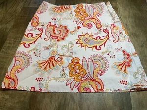 Tommy Hilfiger Skirt Womens Siz 18 White Colorful Floral - Picture 1 of 4
