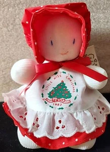 Vintage 1983 Handmade Sunny Socks w/ Christmas Tree Doll Knoxville Tennessee - Picture 1 of 7