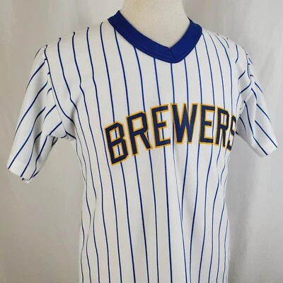 Milwaukee Brewers Vintage 70s 80s Replica Jersey Medium MLB Licensed Made in USA - Image 1 of 4