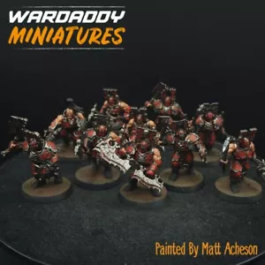 Pro Painted Warhammer AoS Chaos Khorne Blood Warriors ×10 AA3 Games Workshop 40k - Picture 1 of 4