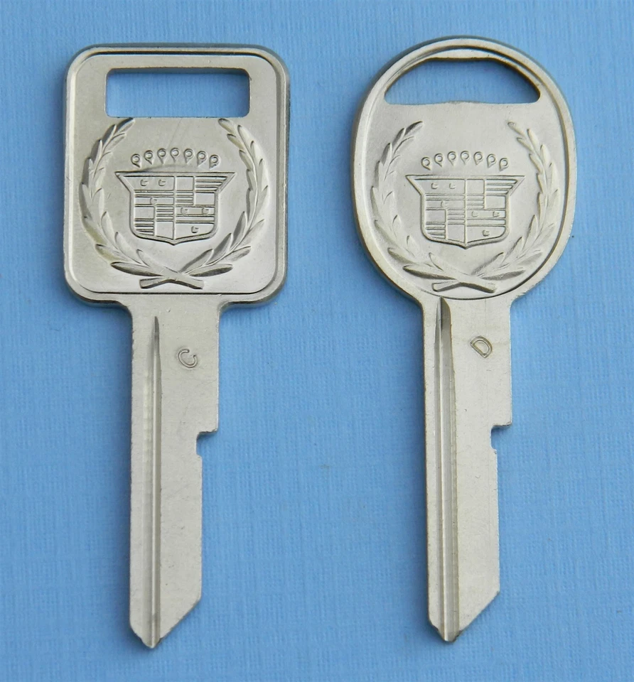 CADILLAC VINTAGE FLEETWOOD CREST KEY BLANKS 1968 1972 1976 1980 1987 1988 1989 - Image 1 of 1