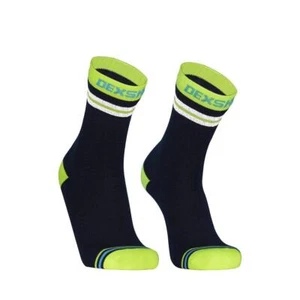 Dexshell Pro Visibility Sports Socks Waterproof Coolmax - Hi-Viz Yellow Stripe - Picture 1 of 2