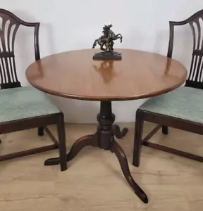 Tilt top Table Circular 1830's Cabriole Legs Pedestal Antique Delivery Available - Picture 1 of 22
