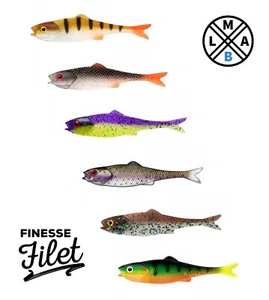 LMAB Finesse Filet 11 cm Drop Shot cebo - todos los colores - finura pesca perca - Imagen 1 de 15