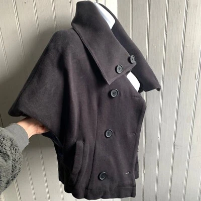 Chaqueta Chaleco Free People Cuello Negro Manga Corta Doble Pecho Forrada Gruesa Foto 1 de 4