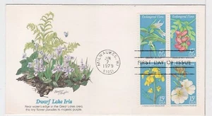 TurtlesTradingPost- Endangered Flora -1979 FDC #1783-86 Fleetwood Cachet - Picture 1 of 3
