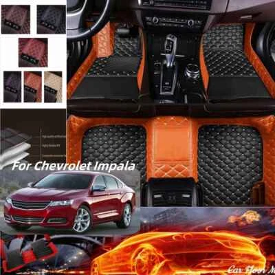 For Fit Chevrolet Impala 2000-2020 Car Floor Mat Full Covered Custom Carpets Foto 1 de 4