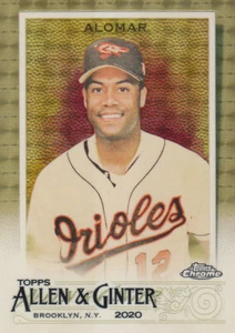 2020 Allen and Ginter Chrome (Topps) Baseball "Refractors" Parallel Cards - Bild 1 von 109
