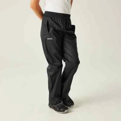 Regatta Pack It Überhose Herren schwarz - Hose Gr. XL - Regenhose