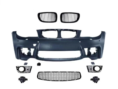 Kit de carrocería de cubierta de parachoques delantero imprimado mod para BMW Serie 1 E87 Hatchback 2007-2011 Foto 1 de 2