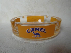 WERBE ASCHENBECHER CAMEL GLAS ASCHER GELB 14,5cm x 4 cm groß NEU NEU NEU - Bild 1 von 4