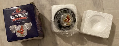 Memphis Redbirds 2017 Replica Ring & Stand Pacific Coast League Champions Rare Cover