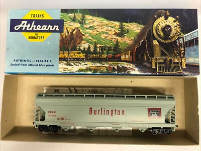 Athearn 1923 HO Scale BURLINGTON ACF Center Flow Hopper Car CB & Q 184507 - Image 1 of 4
