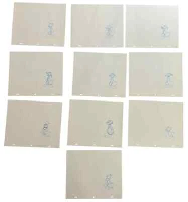 WALT DISNEY Animación Celda Temprano DONALD DUCK De Colección Producción Arte Dibujos Animados MT Foto 1 de 4