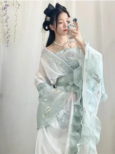 Moderno Vestido Hanfu Juegos con disfraces Anime Chino Tradicional Mujeres Disfraz de Halloween - Imagen 1 de 10