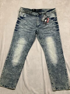 Rocawear Mens Jeans Sz 40x30 Stone Washed 90s Style New With Tags - Picture 1 of 15