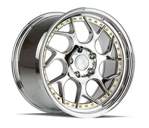 One 18x8.5 AodHan Ds01 5x114.3 +35 Vacuum Chrome Wheel - Picture 1 of 3