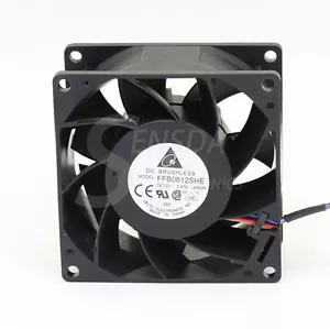 Delta Electronics FFB0812SHE 80 mm DC12V 0,87A ventole di raffreddamento server quadrate - Foto 1 di 8
