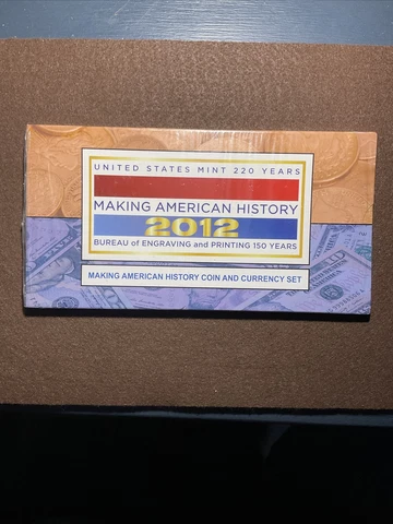 2012 US Mint Making American History Coin and Currency Set - Sealed Cover