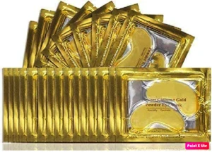 25 Pairs Crystal Collagen 24k Gold Eye Gel Pad Face Mask Anti-Aging Anti-Wrinkle - Picture 1 of 5