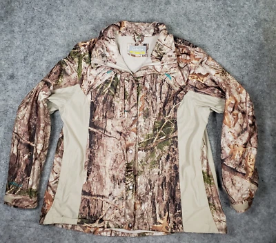 Chaqueta Cabelas Mujer XL Capucha Camuflada Zonz Bosques Camuflaje Forrado de Vellón Abrigo de Caza Foto 1 de 4